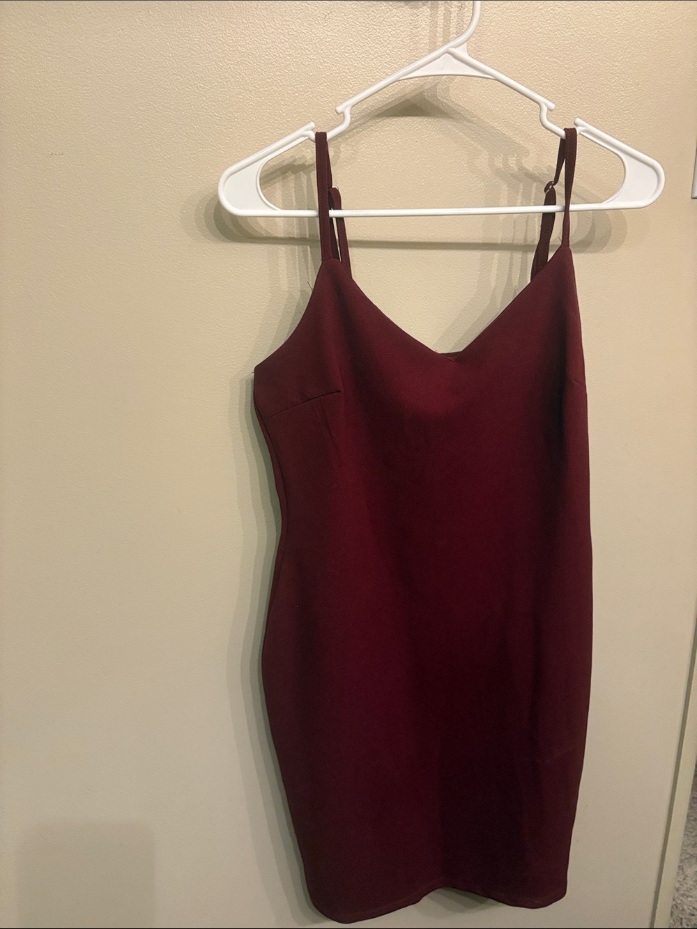 Charlotte Russe Burgundy Slip Mini Dress
